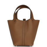 Hermes Picotin Lock 18 Alezan Clemence Palladium Hardware