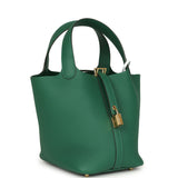 Hermes Picotin Lock 18 Vert Moyen Clemence Gold Hardware - Thumbnail View 2
