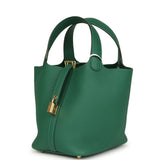 Hermes Picotin Lock 18 Vert Moyen Clemence Gold Hardware - Thumbnail View 3