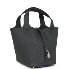 Hermes Picotin Lock 18 Gris Misty Clemence Palladium Hardware