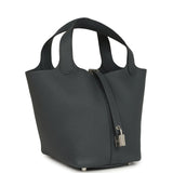 Hermes Picotin Lock 18 Gris Misty Clemence Palladium Hardware