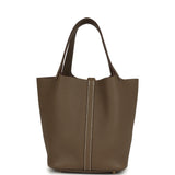 Hermes Picotin Lock 22 Etoupe Clemence Gold Hardware