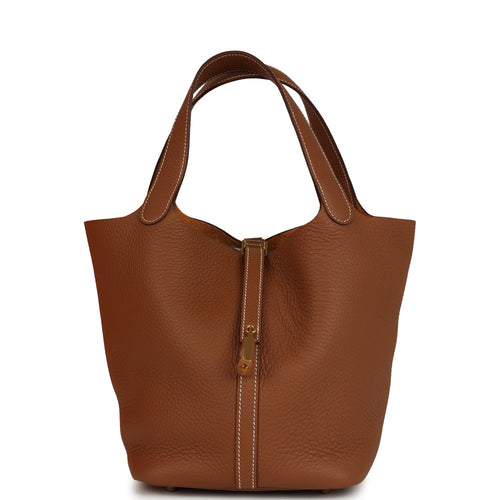 Hermes Picotin Lock 22 Gold Clemence Gold Hardware