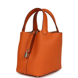 Hermes Picotin Lock 18 Orange Clemence Palladium Hardware