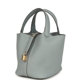 Hermes Picotin Lock 18 Gris Pantin Clemence Permabrass Hardware