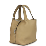 Hermes Picotin Lock 22 Trench Clemence Palladium Hardware