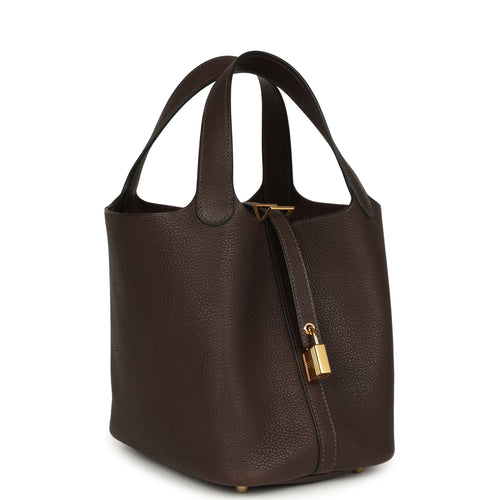 Hermes Picotin Lock 18 Ebene Barenia Faubourg Gold Hardware