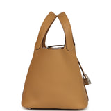 Hermes Picotin Lock 18 Biscuit Clemence Palladium Hardware