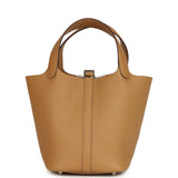 Hermes Picotin Lock 18 Biscuit Clemence Palladium Hardware