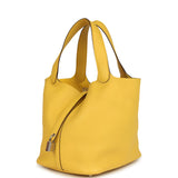 Hermes Picotin Lock 22 Sun Clemence Palladium Hardware