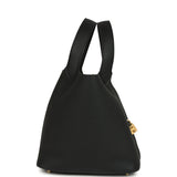 Hermes Picotin Lock 22 Black Clemence Gold Hardware - Thumbnail View 4