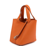 Hermes Picotin Lock 18 Orange Clemence Palladium Hardware - Thumbnail View 5