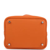 Hermes Picotin Lock 18 Orange Clemence Palladium Hardware - Thumbnail View 6