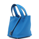 Hermes Picotin Lock 18 Bleu Hydra Clemence Palladium Hardware