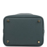 Hermes Picotin Lock 18 Bleu Orage Clemence Gold Hardware