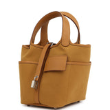 Hermes Picotin Cargo 18 Sesame Swift and Toile Canvas Palladium Hardware - Thumbnail View 5