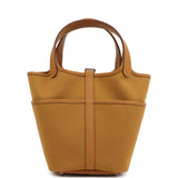Hermes Picotin Cargo 18 Sesame Swift and Toile Canvas Palladium Hardware - Thumbnail View 4