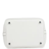 Hermes Picotin Lock Eclat 18 New White Clemence and Sesame Swift Palladium Hardware