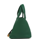 Hermes Picotin Lock 18 Vert Moyen Clemence Gold Hardware