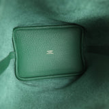 Hermes Picotin Lock 18 Vert Moyen Clemence Gold Hardware