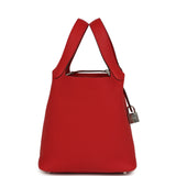 Hermes Picotin Lock 18 Vermillion Clemence Palladium Hardware