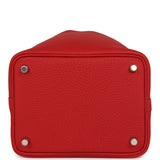 Hermes Picotin Lock 18 Vermillion Clemence Palladium Hardware