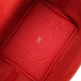 Hermes Picotin Lock 18 Vermillion Clemence Palladium Hardware