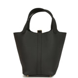 Hermes Picotin Lock 18 Dark Bronze Clemence Gold Hardware