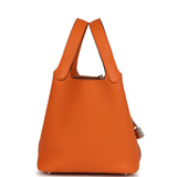 Hermes Picotin Lock 18 Orange Clemence Palladium Hardware - Thumbnail View 3