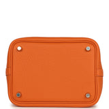 Hermes Picotin Lock 18 Orange Clemence Palladium Hardware - Thumbnail View 6