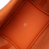 Hermes Picotin Lock 18 Orange Clemence Palladium Hardware - Thumbnail View 7