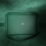Hermes Picotin Lock 18 Vert Moyen Clemence Palladium Hardware