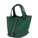 Hermes Picotin Lock 18 Vert Moyen Clemence Palladium Hardware