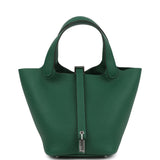 Hermes Picotin Lock 18 Vert Moyen Clemence Palladium Hardware