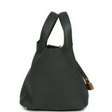 Hermes Picotin Lock 18 Vert Mangrove Clemence Gold Hardware