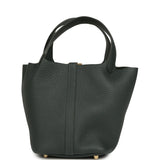 Hermes Picotin Lock 18 Vert Mangrove Clemence Gold Hardware