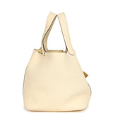 Pre-owned Hermes Picotin Lock 22 Nata Clemence Gold Hardware