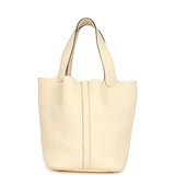 Pre-owned Hermes Picotin Lock 22 Nata Clemence Gold Hardware