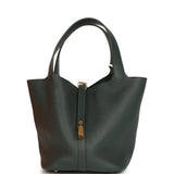 Hermes Picotin Lock 22 Vert Mangrove Clemence Gold Hardware