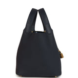 Hermes Picotin Lock 18 Bleu Nuit Clemence Gold Hardware