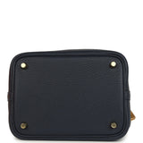 Hermes Picotin Lock 18 Bleu Nuit Clemence Gold Hardware