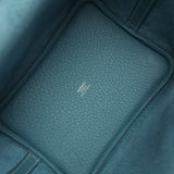 Hermes Picotin Lock 18 Blue Jean Clemence Palladium Hardware