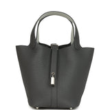 Hermes Picotin Lock Eclat 18 Ardoise Clemence and Gris Platine Swift Palladium Hardware