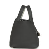 Hermes Picotin Lock Eclat 18 Ardoise Clemence and Gris Platine Swift Palladium Hardware