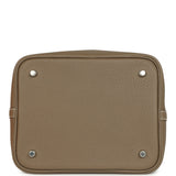 Hermes Picotin Lock 22 Etoupe Clemence Palladium Hardware