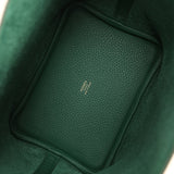Hermes Picotin Lock 18 Eclat Vert Moyen Clemence and Vert Peppermint Swift Gold Hardware