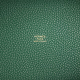 Hermes Picotin Lock 18 Eclat Vert Moyen Clemence and Vert Peppermint Swift Gold Hardware