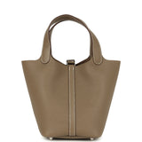 Hermes Picotin Lock 18 Etoupe Clemence Palladium Hardware