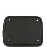 Hermes Picotin Lock 22 Black Clemence Palladium Hardware