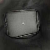 Hermes Picotin Lock 22 Black Clemence Palladium Hardware